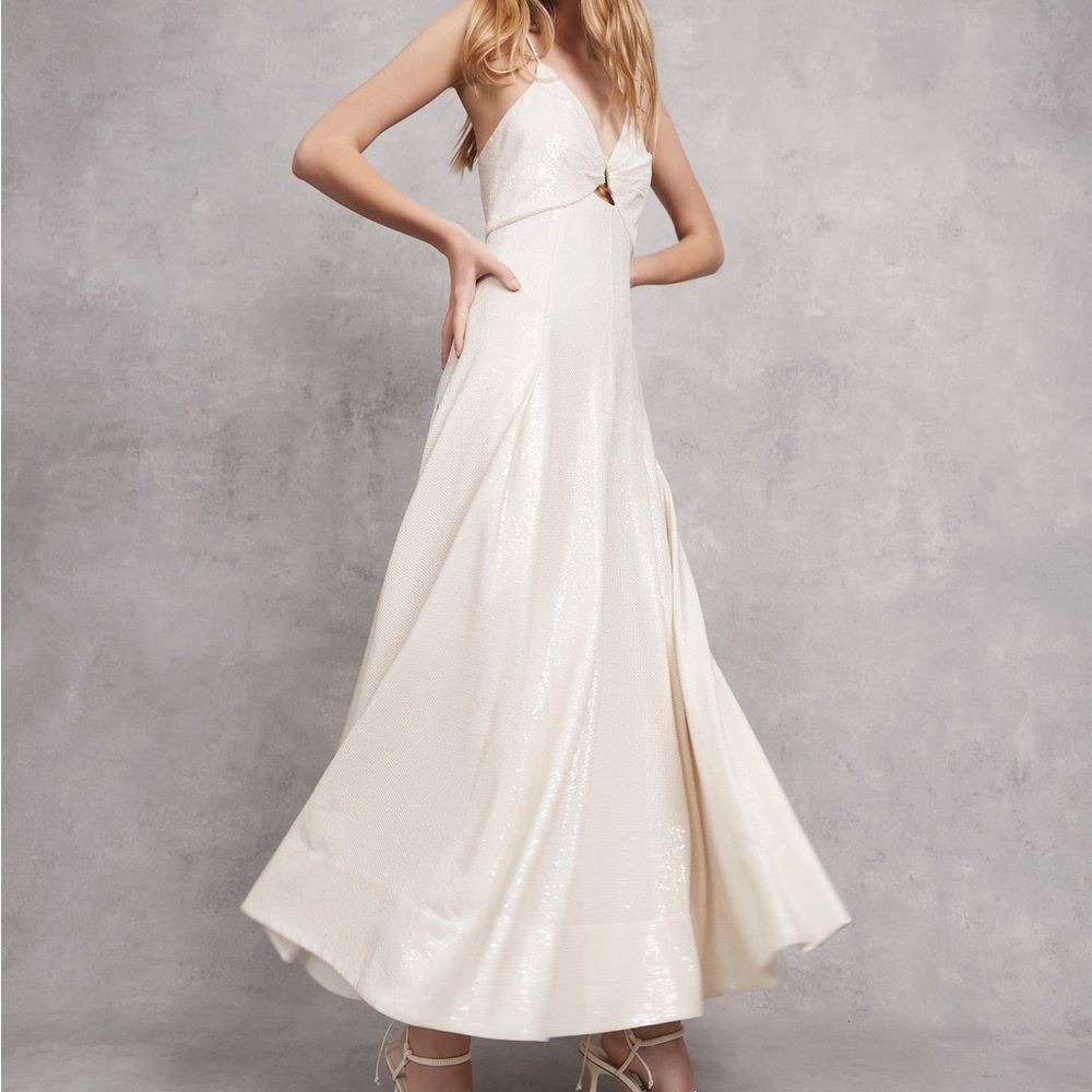 Aje Cream Midi Dress - Picture 5 of 8